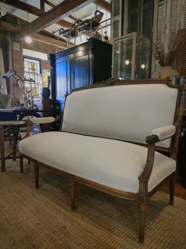 Antique French Louis XVI Style 2-Seater Settee