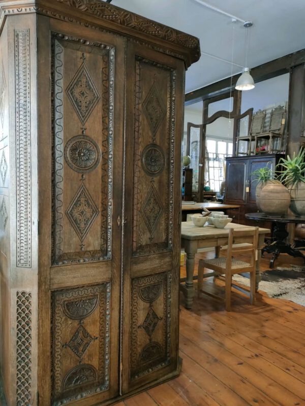 Decorative Carved Wooden Cupboard