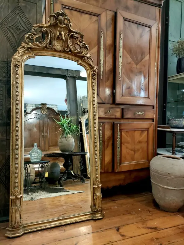 Large Carved and Gilded Mirror