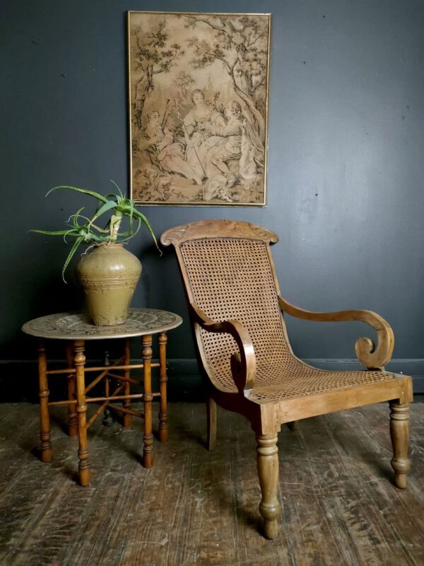 Vintage Planters Cane Chair