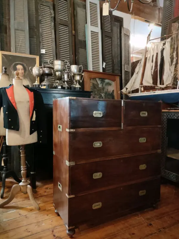 Wood and Brass Military Chests