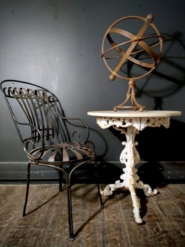 Antique Victorian-Style Cast Iron Table
