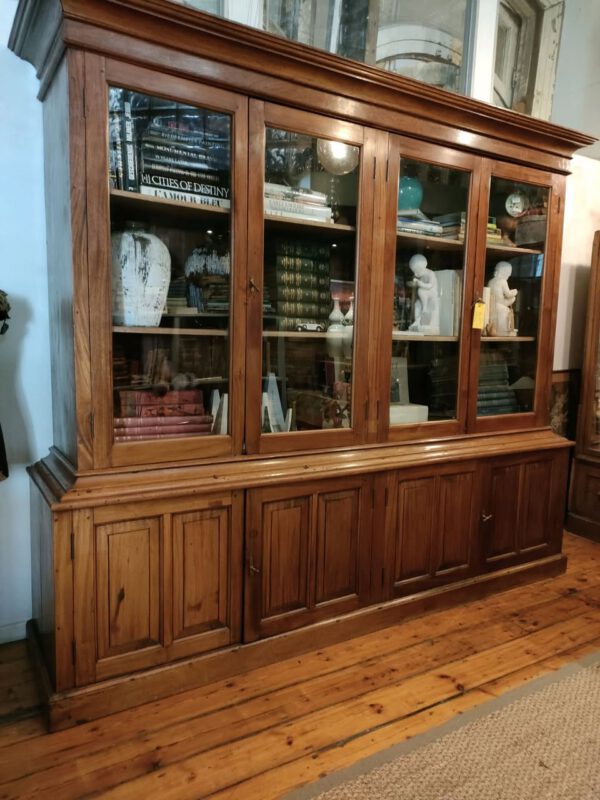 Large Antique Wooden Bookcase