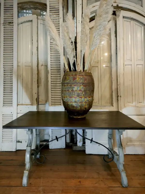 Spanish Table and Nupe African Pot