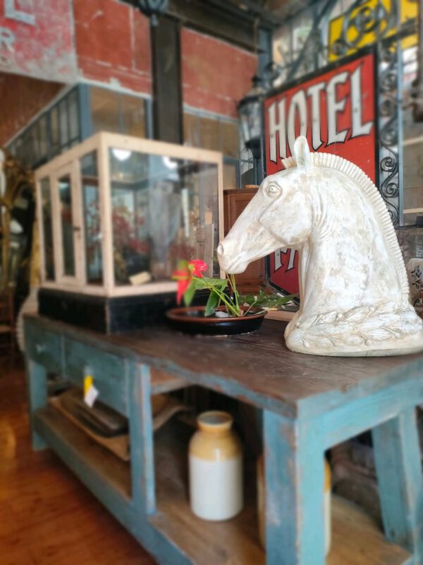 Large Composite Cast Troy Horse’s Head