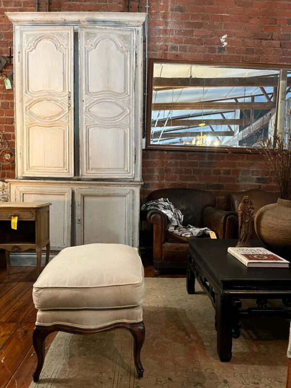 Large Antique French Country 2-Part Cupboard