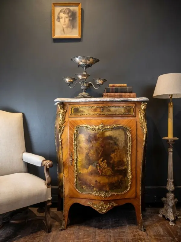 French Louis XV Style Bombe Cabinet