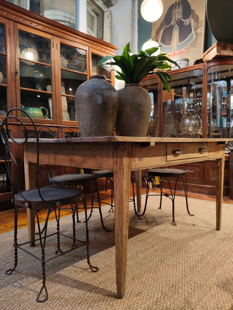 Wide Planked 6-Seater Cedar Wood Table
