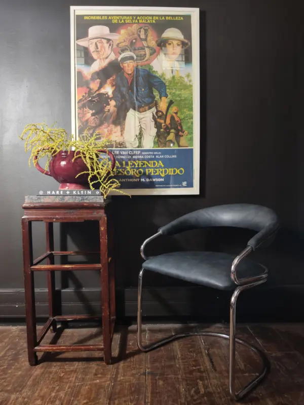 Vintage Giotto Stoppino Style Cantilever Chair