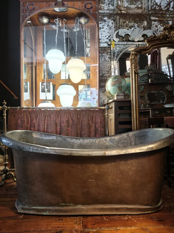 Vintage Free-standing Double-ended Copper Bathtub